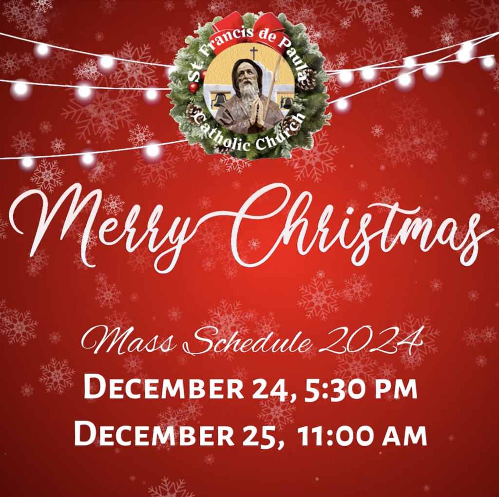 mass schedule Christmas